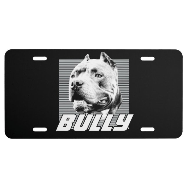 American bully dog license plate (Front)