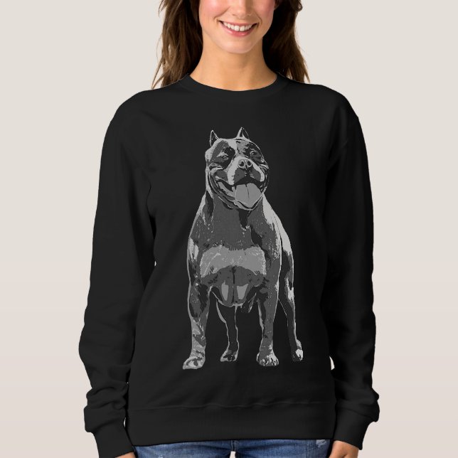 American Bully Dog Love Cute And Funny Pitbull Own Sweatshirt (Front)