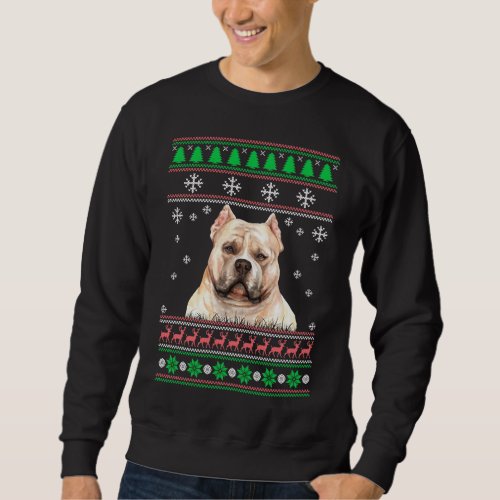 American Bully Dog Lover Ugly Christmas Sweater