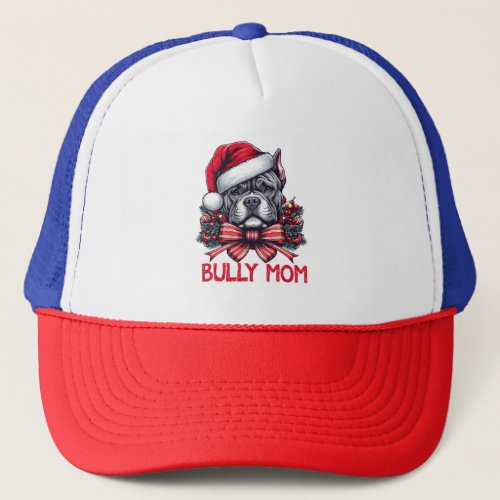 American Bully Dog Mom Christmas Dog Lover gift Trucker Hat