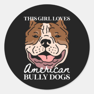 American Bully Dog Owner   American Bullys Classic Round Sticker