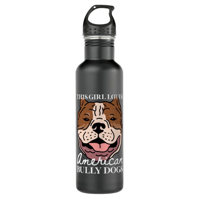 American Bully Dog Owner | American Bullys Stainless Steel Water Bottle (Front)