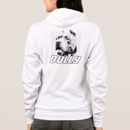 American Bully Dog Zip Hoodie Sweatshirt