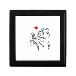 American Bully Love Cute Pitbull Dog Mom Funny Gir Gift Box