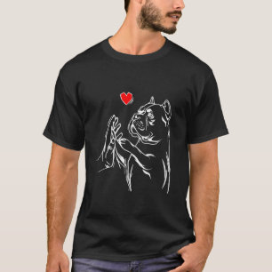 American Bully Love Cute Pitbull Dog Mom Funny Gir T-Shirt