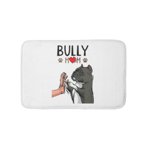 American Bully Mom Cute Dog Mama Funny Women Bath Mat