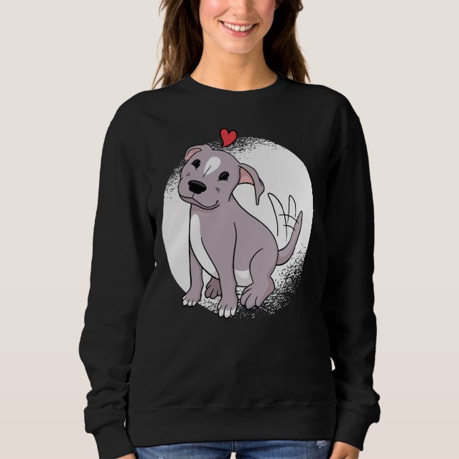 American Bully Pet Domestic Animal Pitbull Dog Lov Sweatshirt (Front)