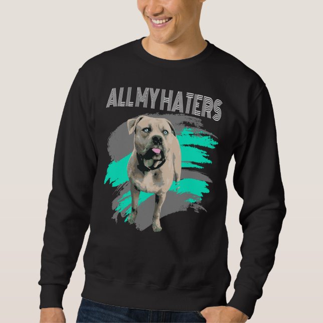 American Bully Xl Pit Bull List Dog Attack Dog Sweatshirt (Front)