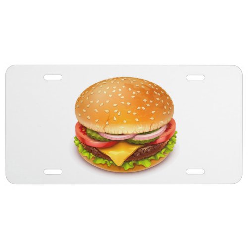 American Burger License Plate