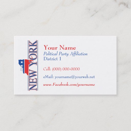 Customizable American Business Cards - New York