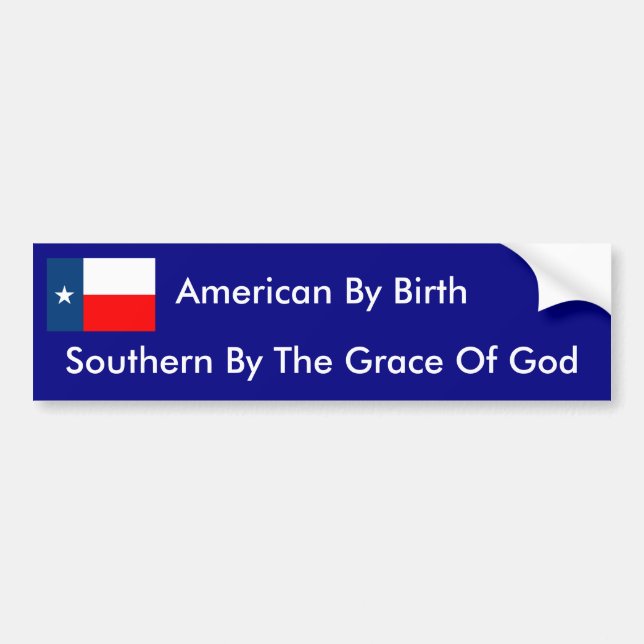 American By Birth Bumper Sticker (Front)
