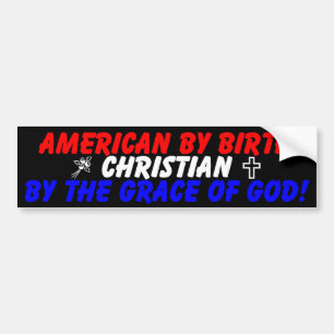 American By Birth Bumper Sticker