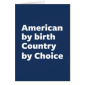 American by Birth, Country by Choice (Front)