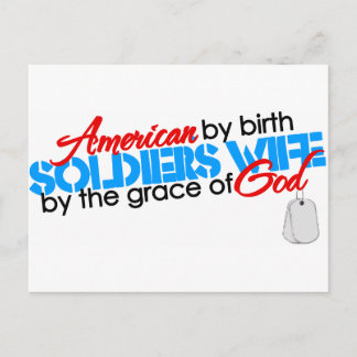 American by birth postcard