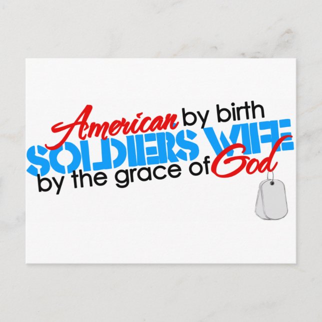 American by birth postcard (Front)