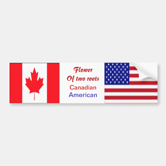 American-canadian bumper stickers (Front)