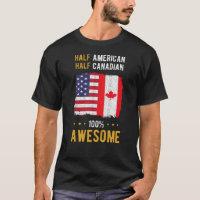American Canadian Flag T-Shirt
