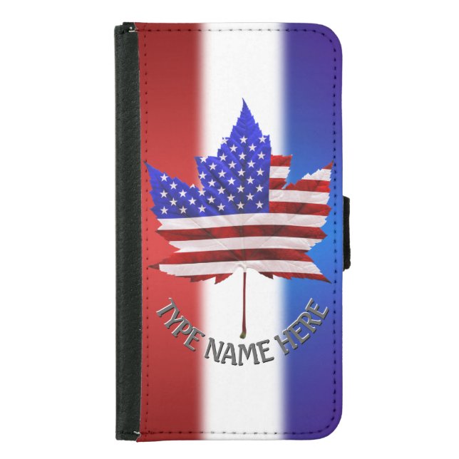 American Canadian iPhone / Samsung Wallet Custom (Front)