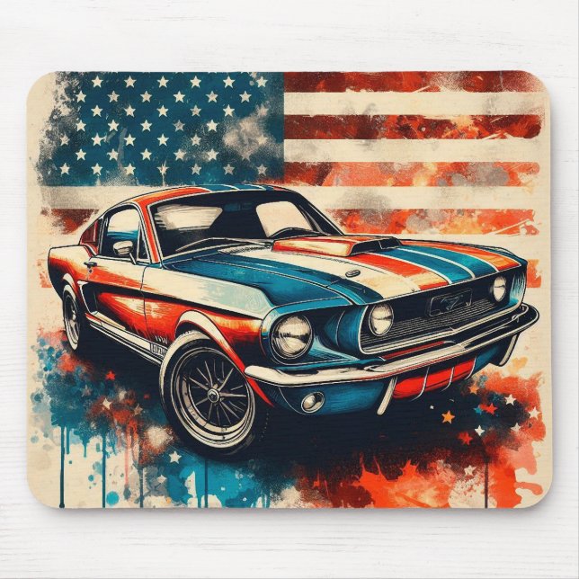 American car mouse pad (Front)