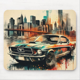 American car mouse pad