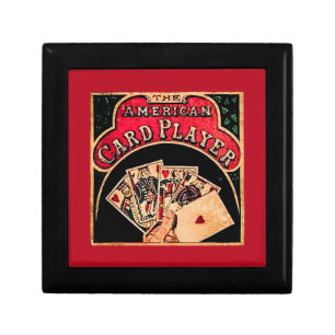 American Card player Keepsake Box