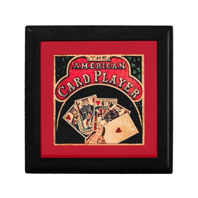 American Card player Keepsake Box (Front)