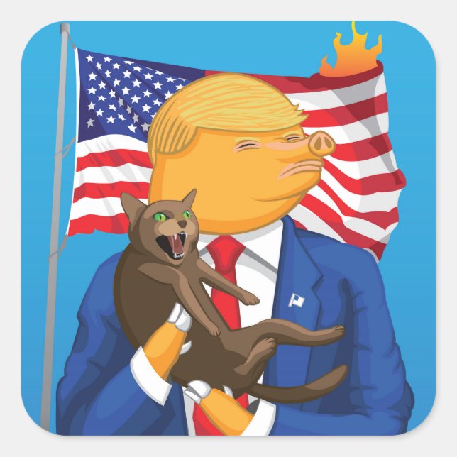 American Catastrophe Square Sticker (Front)