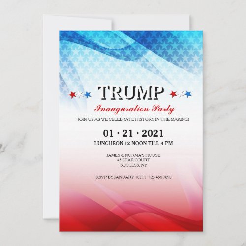 American Celebration Inaugural Invitation