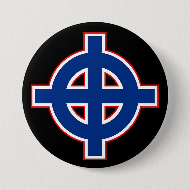American Celtic Cross Button (Front)