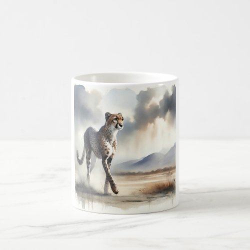 American Cheetah AREF450 _ Watercolor Coffee Mug