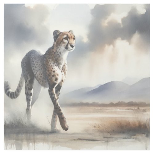 American Cheetah AREF450 _ Watercolor Gallery Wrap