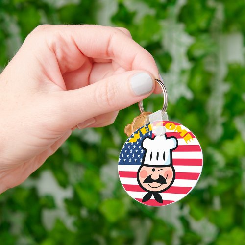 American Chef Keychain
