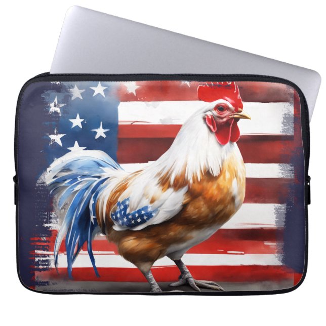 American Chicken Laptop Sleeve (Front)