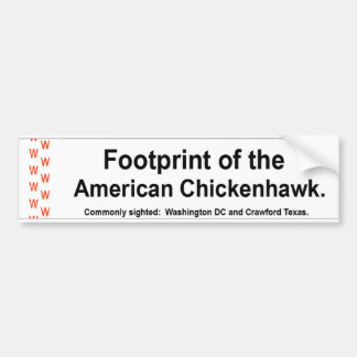 American Chickenhawk Bumper Sticker