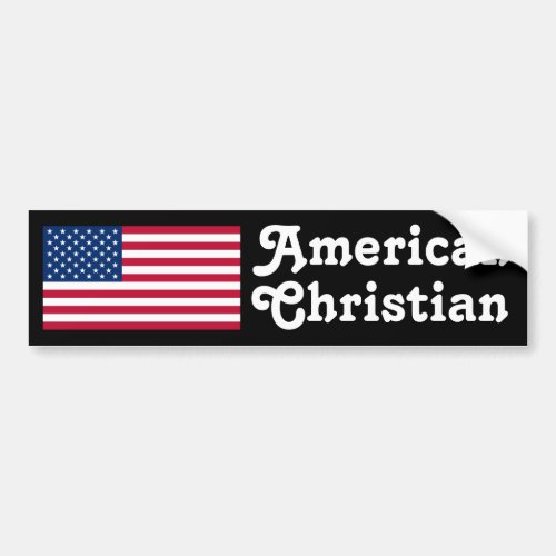 American Christian Bumper Sticker
