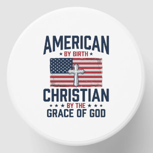 American Christian Flag Cross Vintage Shirt Mini Candle Favors