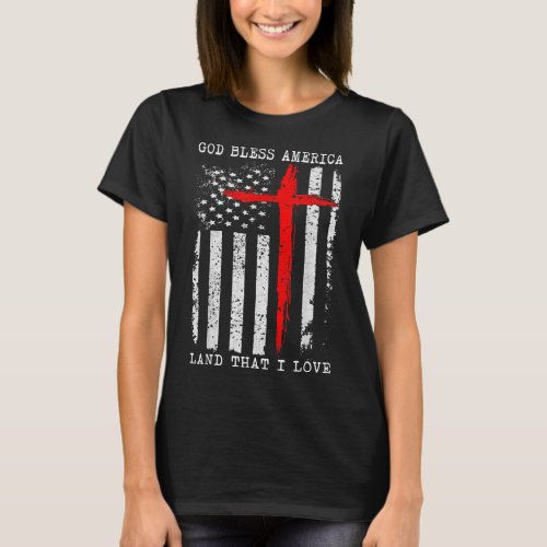 American Christian God Bless America T_Shirt