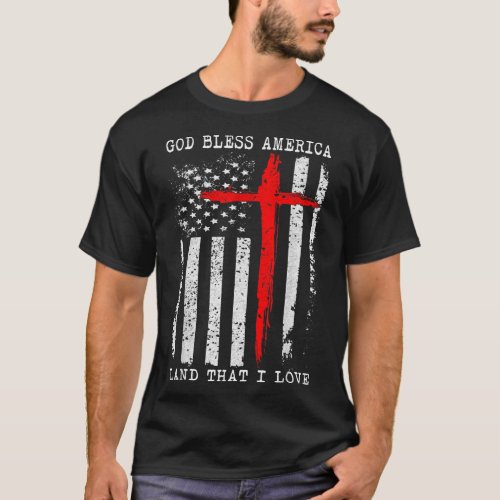 American Christian God Bless America T_Shirt