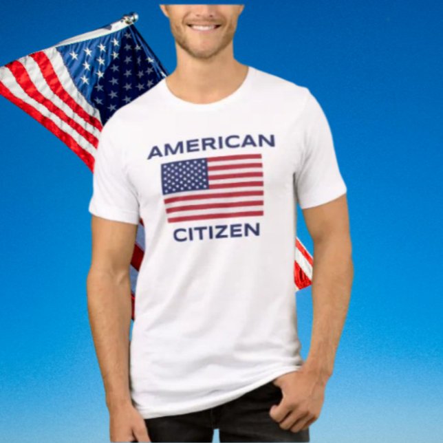 American Citizen Bold USA Flag T-Shirt Tri-Blend Shirt (Creator Uploaded)