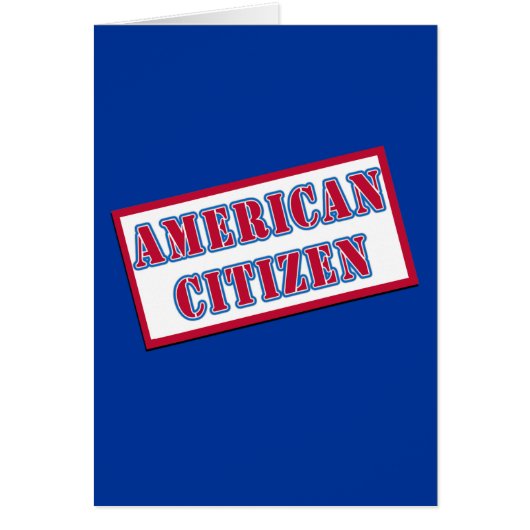 American Citizen Cards (Front)