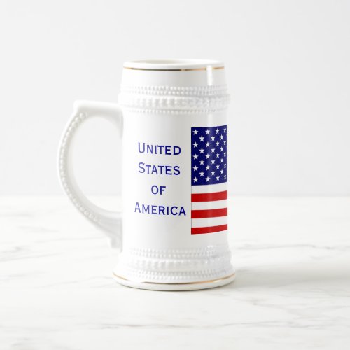 American Citizen Flag Beer Stein by Janz