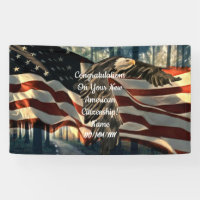 American Citizenship Eagle American Flag