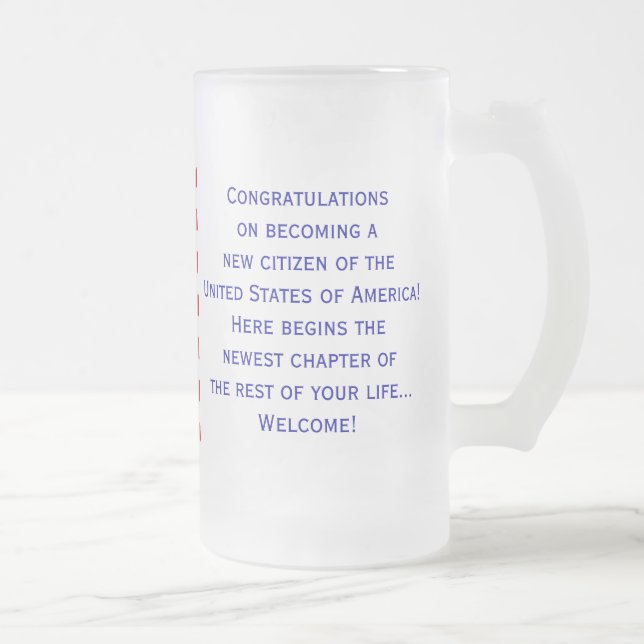 American Citizenship Flag Mug (Right)