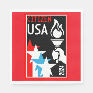 American Citizenship Gifts Napkins