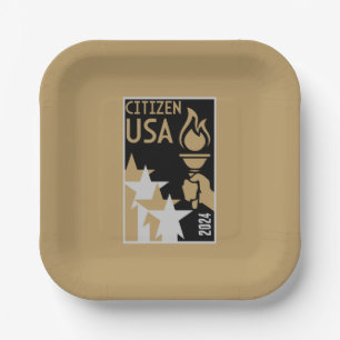 American Citizenship Gifts Paper Plates