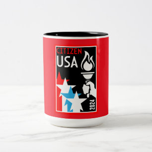 American Citizenship Gifts Two-Tone Coffee Mug