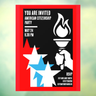 American Citizenship Gifts Window Cling