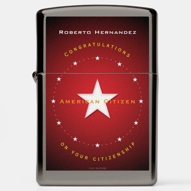 American Citizenship Zippo Lighter (Front)