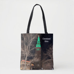 AMERICAN CITY CLEVELAND OHIO TOTE BAG