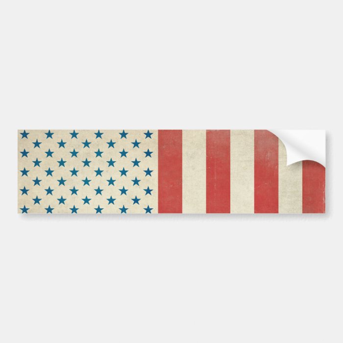 American Civil Flag Bumper Sticker